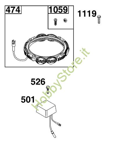 A - GRUPPO ALTERNATORE B&S - 40 €¦ 40R577-0002-H1 brand Stihl
